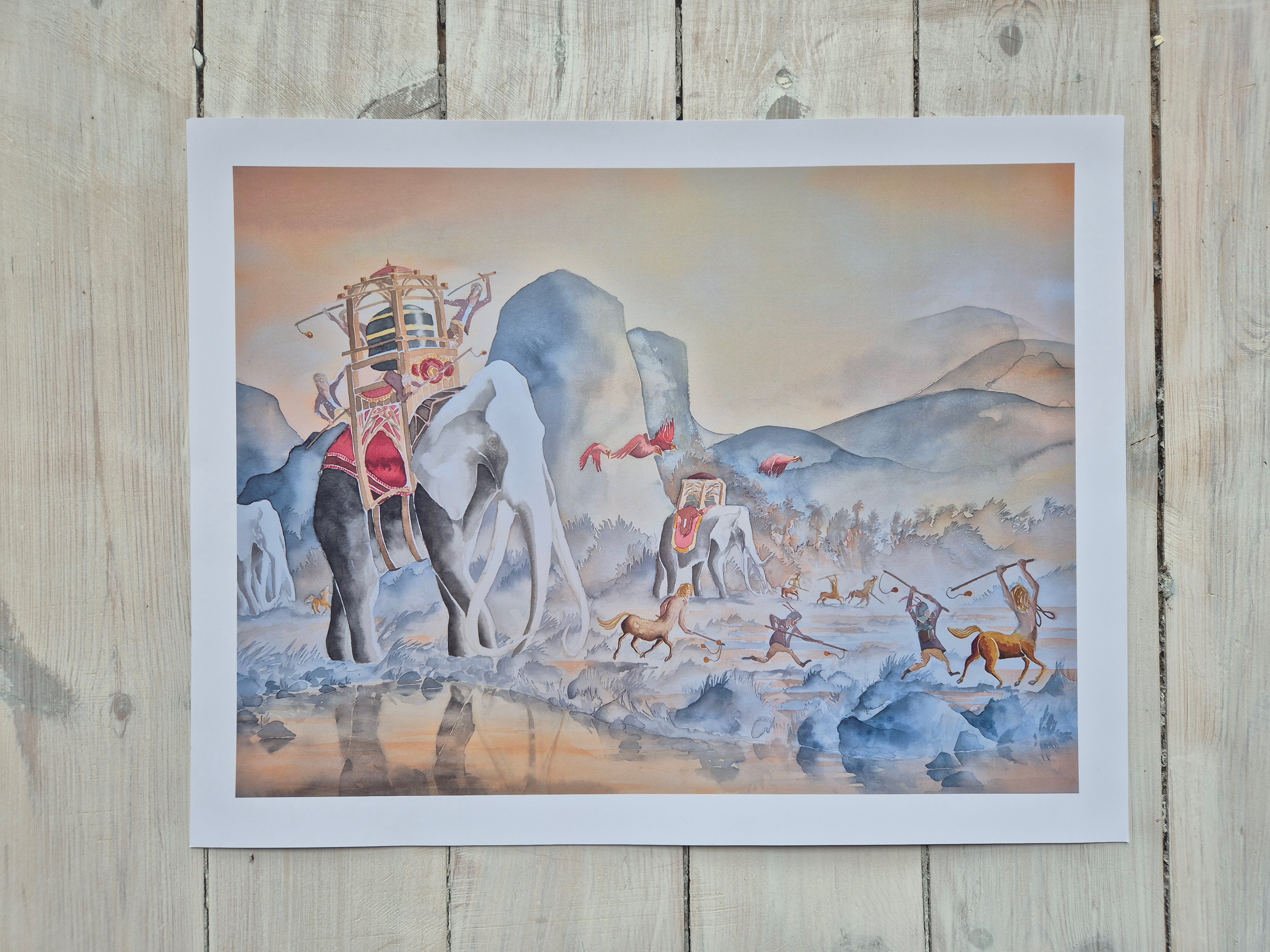 Affisch 30x40 - Härjande mongoler - Bild 2
