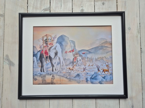 Affisch 30x40 - Härjande mongoler - Bild 3