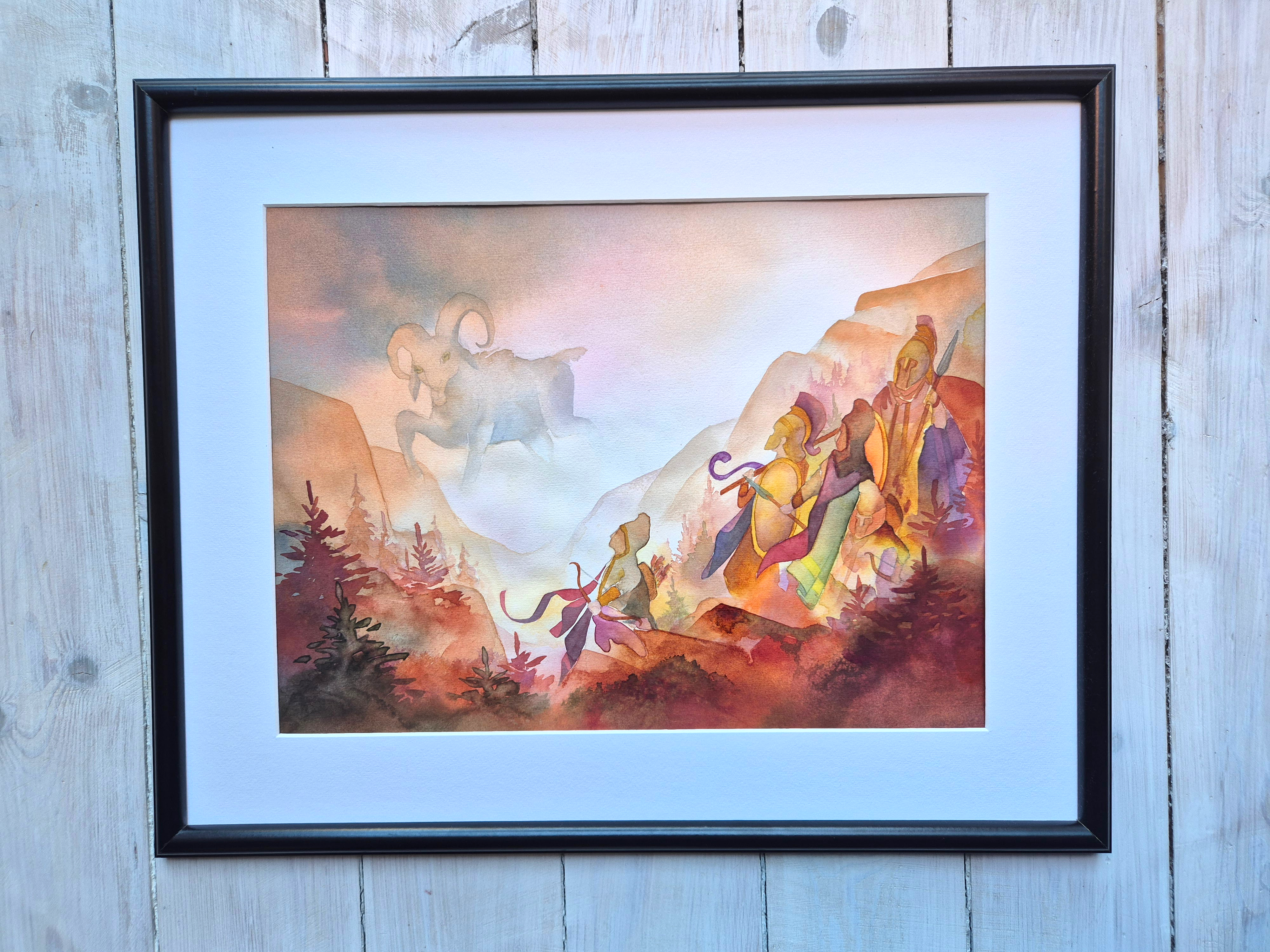Vilsna greker möter getfadern, 30x40 cm - Bild 2