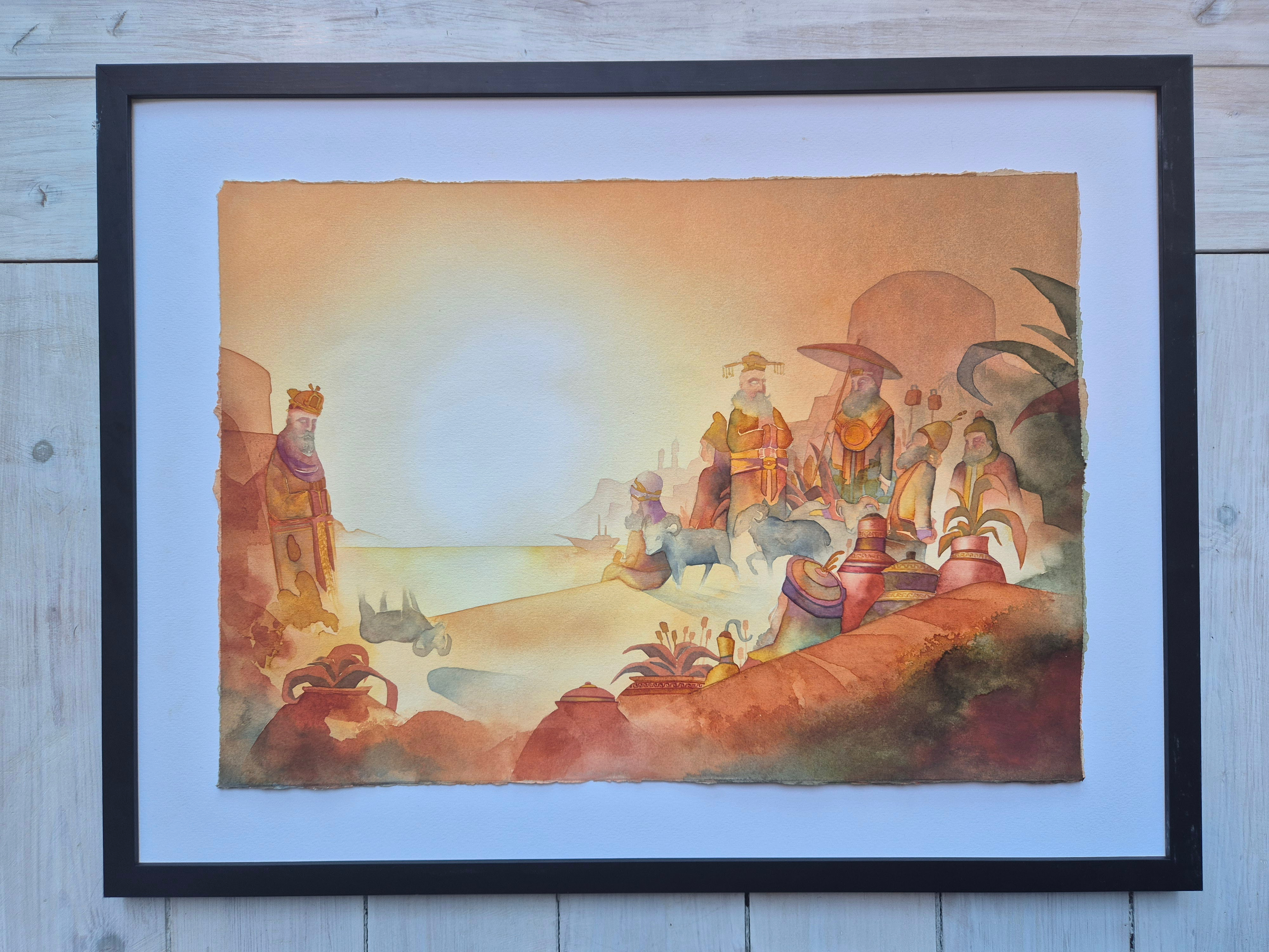Archibalds svävande get, 35x50 cm - Bild 2