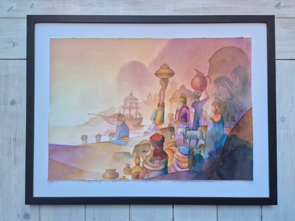 Arbetslösa krukmakare i Araqaba, 35x50 cm - Bild 2